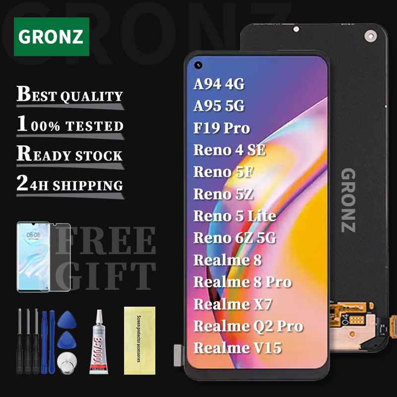 For Oppo A94 4G/A95 5G/Reno 6Z 5G/Reno 4 SE 5F 5Z 5 Lite/Realme 8 8 Pro ...