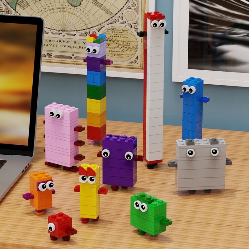 10Pcs/Set Numberblocks Building Blocks Set Funny Children Early ...