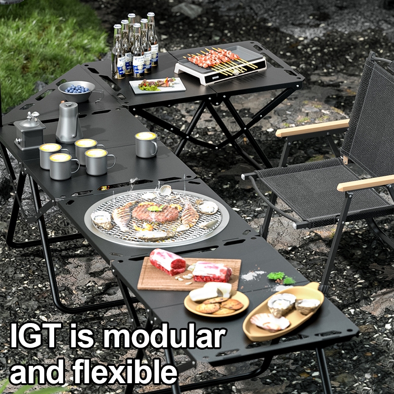 IGT Tactical Table Camping Folding Table Portable Light Table Outdoor ...