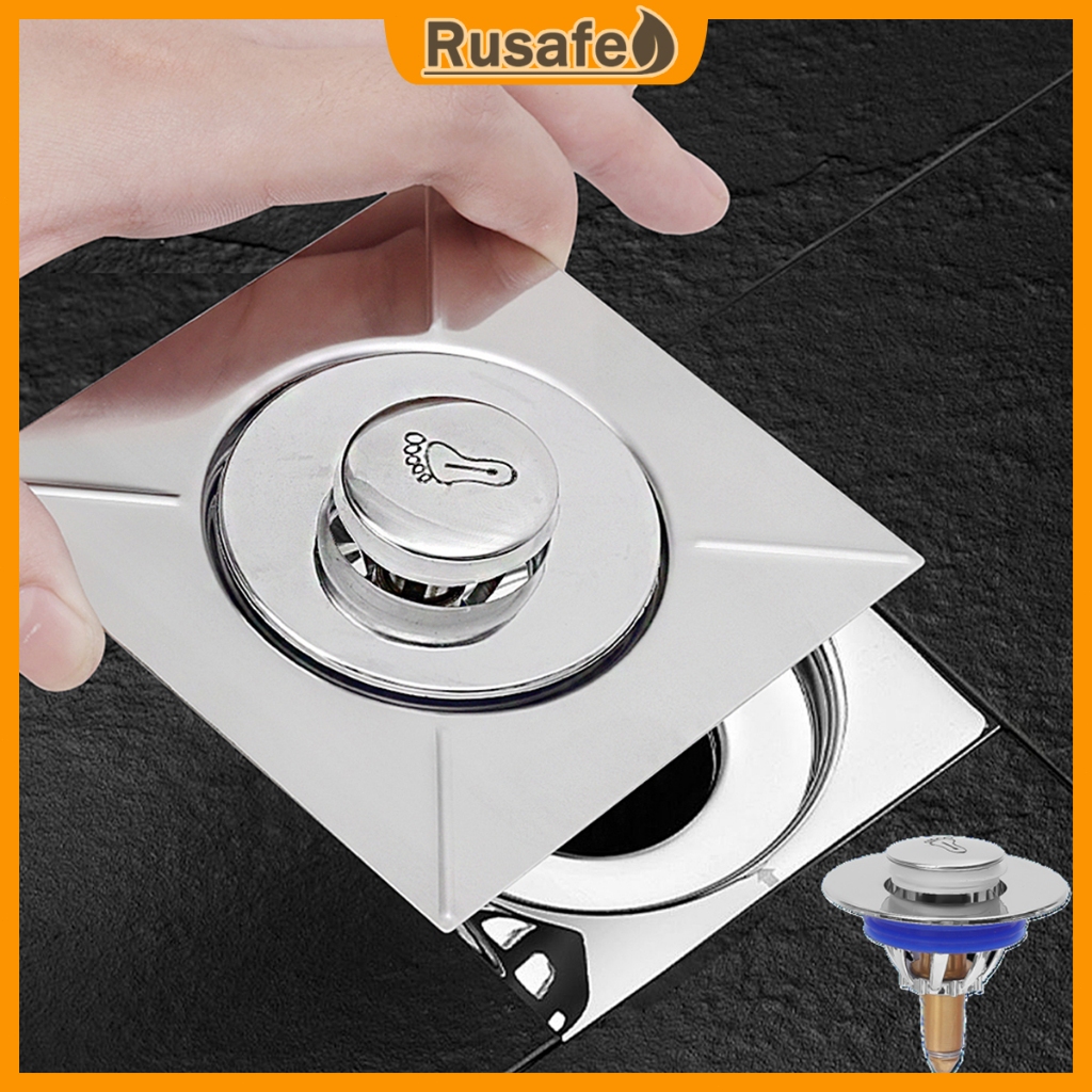 Stainless Steel Bouncing Floor Drain Core Bathroom Multi-Purpose Square ...