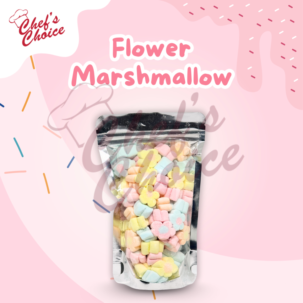 [ZIPLOCK] FLOWER MARSHMALLOWS Sucere Mello 25G 50G 100G 680g Birthday ...