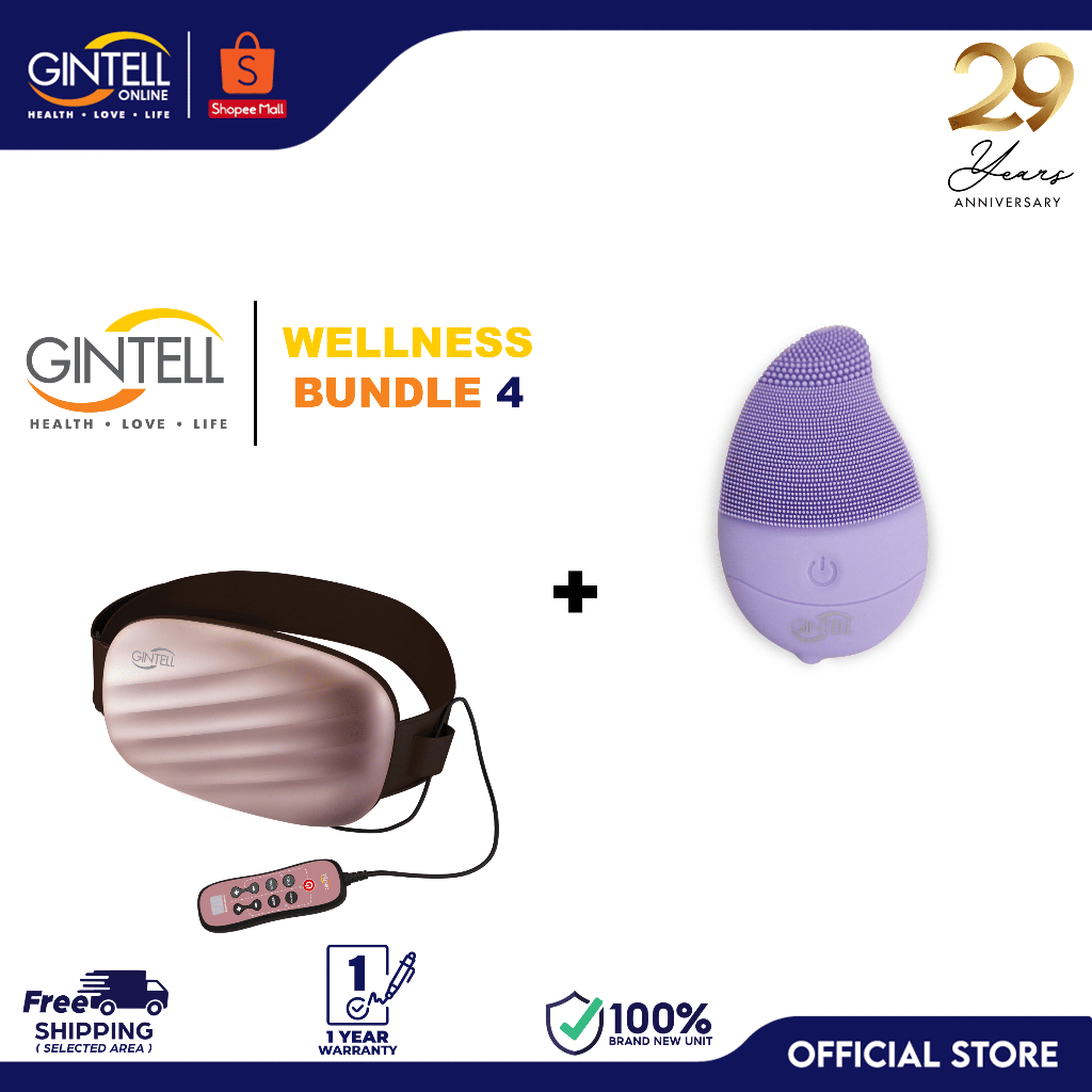GINTELL eSlimme Plus Slimming Belt + GINTELL G-Soji Facial Cleanser ...
