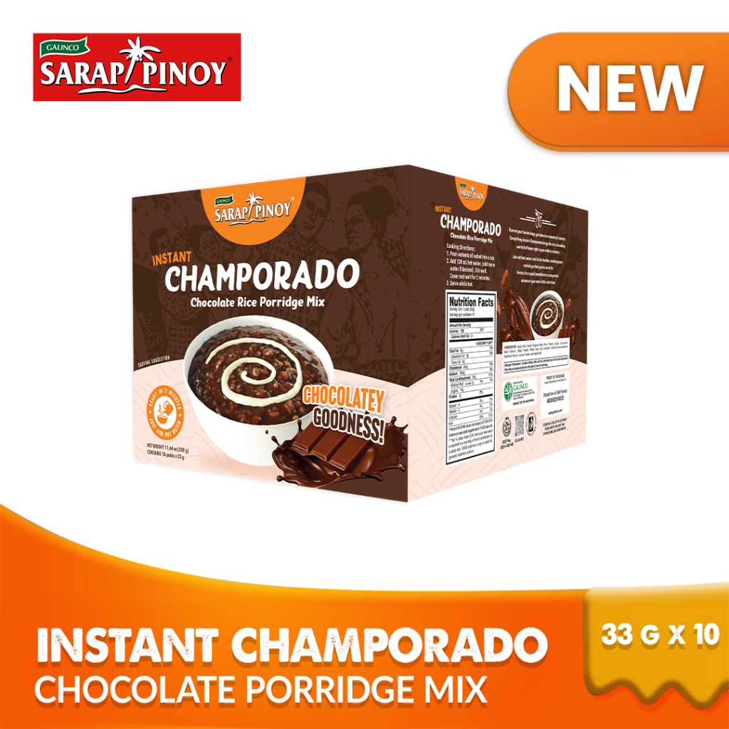 Sarap Pinoy Instant Champorado 33g x 10 | Shopee Philippines