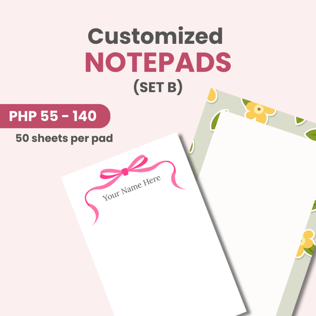 Personalized Notepad (Set B) | Shopee Philippines