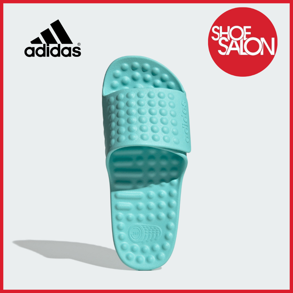 SHOE SALON Adidas ADISSAGE 360REC Unisex Slides Blue/Flash Aqua JR1246 ...