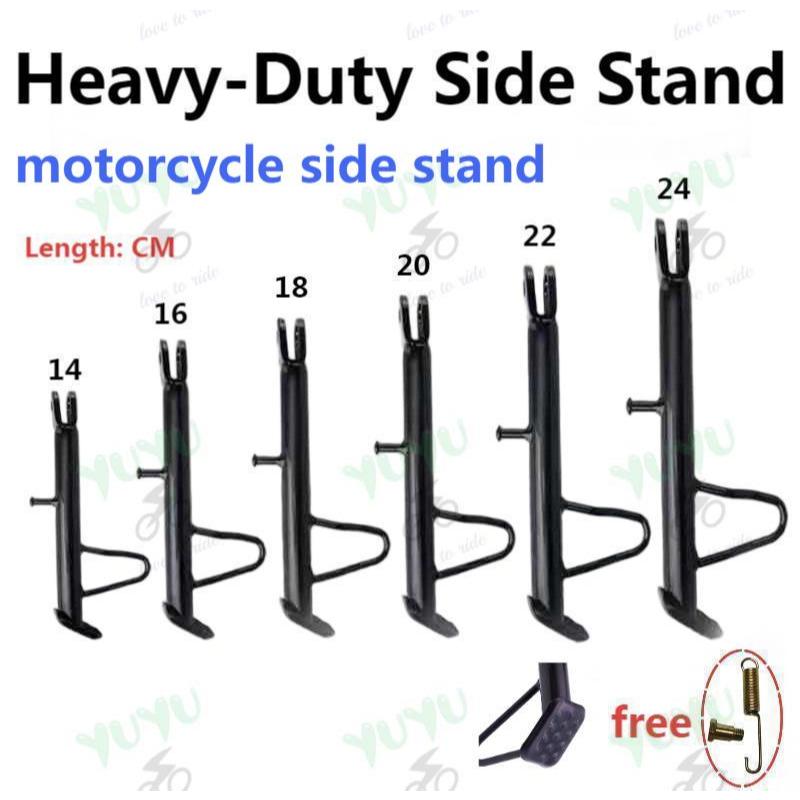 Heavy Duty Steel Motorcycle non-skid and classic SIDE STAND UNIVERSAL ...