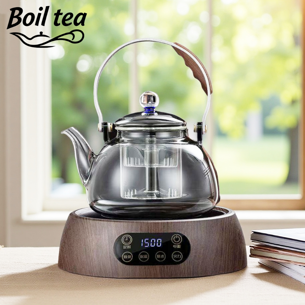 Tea Making Set, Heat-Resistant Glass Pot, Glass Cup, Electric Ceramic ...
