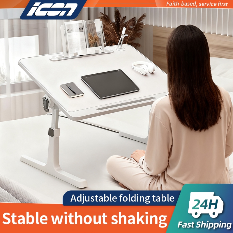 Portable Fold Computer Desk Adjustable Elevating Table Lazy Table Study ...