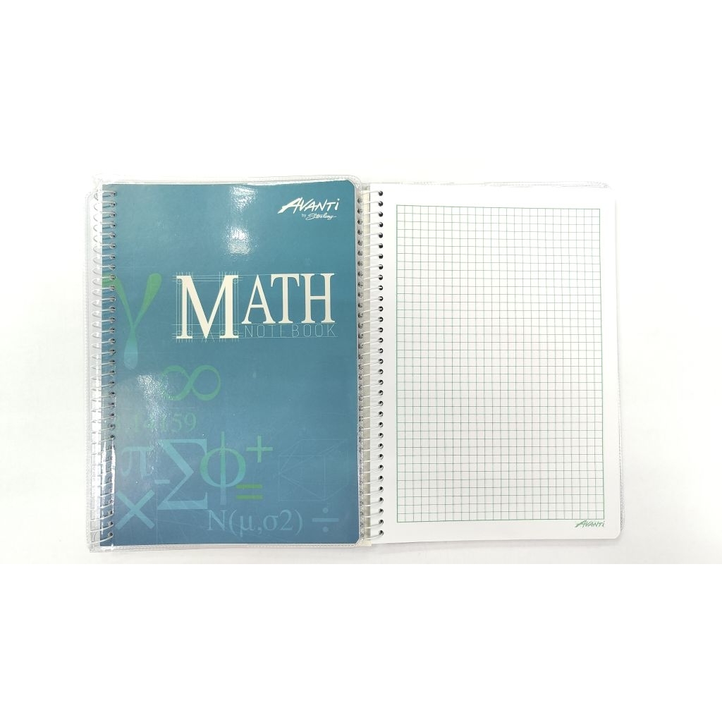 Avanti by Sterling Math Notebook with Plastic Cover 80lvs 6x8.5 Inch ...