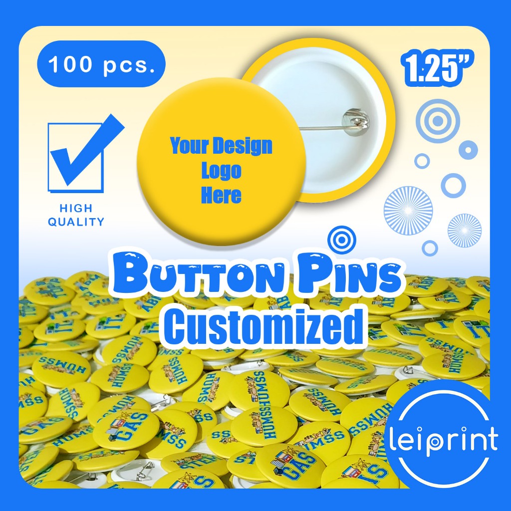 Button Pins 1.25