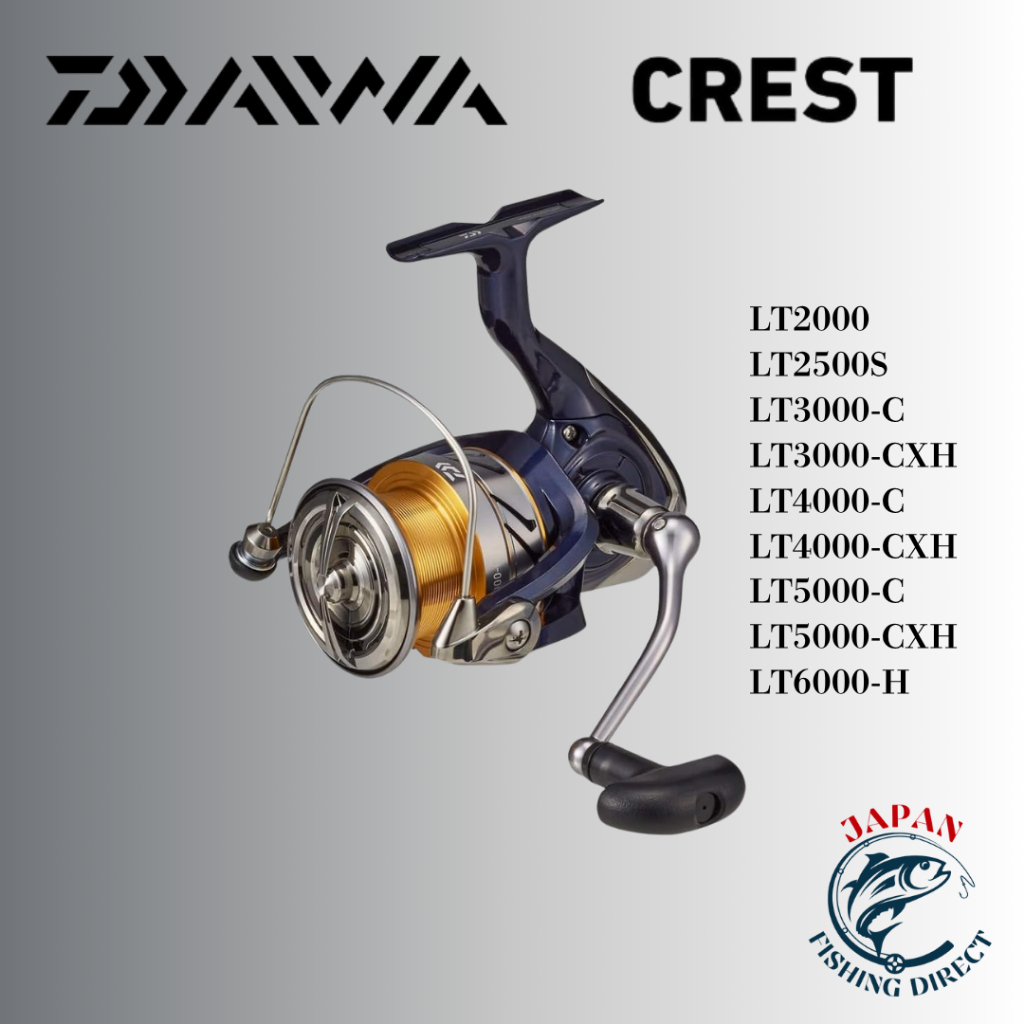 DAIWA 20 Crest LT Series Spinning Reel | Shopee Philippines
