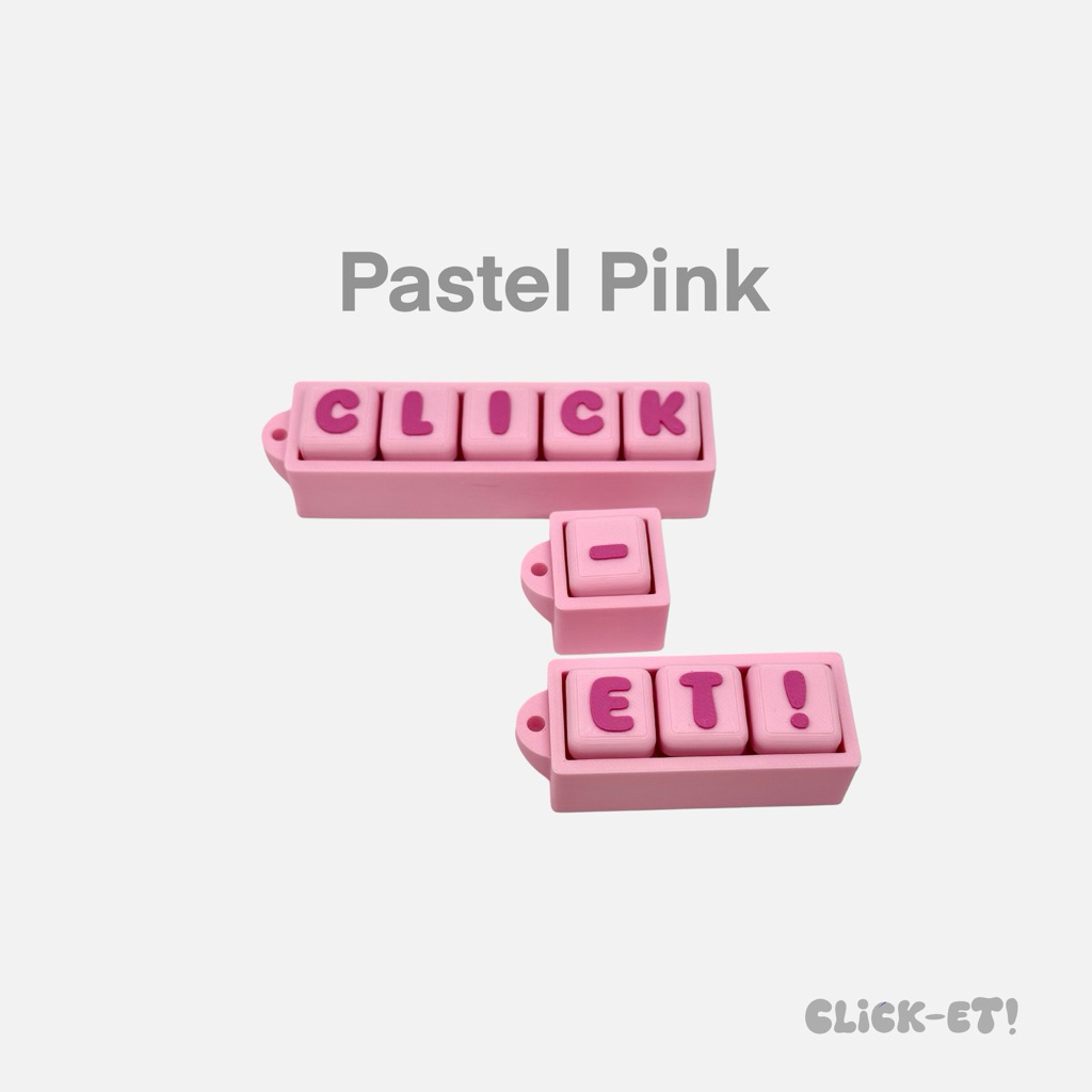 CLICK-ET! Custom Name Clicker Keychain Slycelab 3D Printed Personalized ...
