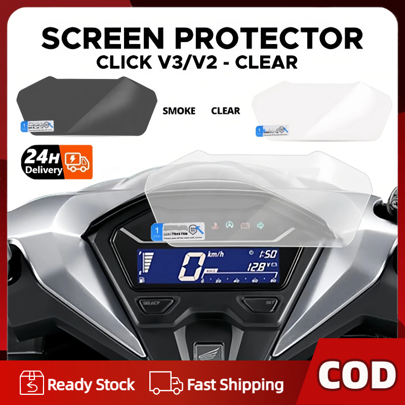 【24H SHIP】HONDA CLICK V3/V2 SPEEDOMETER GAUGE 9D SCREEN PROTECTOR ANTI ...
