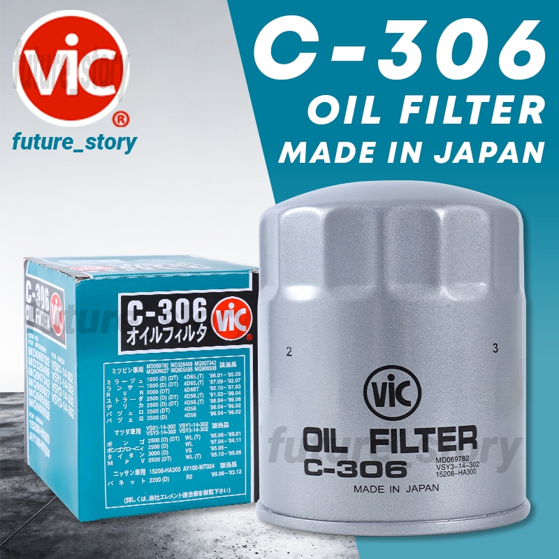 Vic Oil Filter C-306 For MITSUBISHI ADVENTURE DIESEL / L300 DIESEL ...