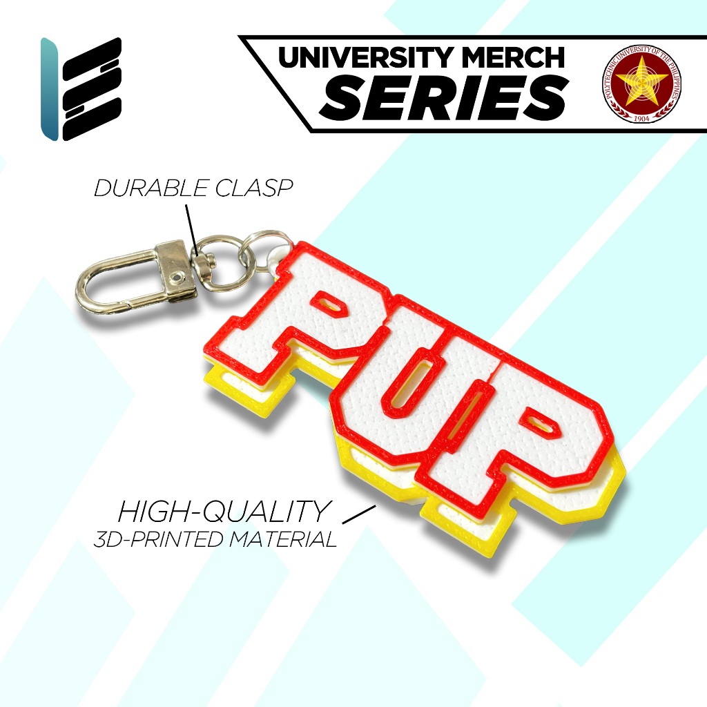 PUP Tri-Color Stack Keychain | Polytechnic University of the ...