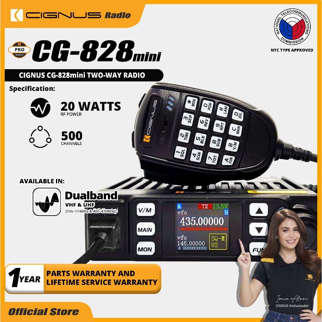 CIGNUS CG-828 MINI BASE RADIO | Shopee Philippines
