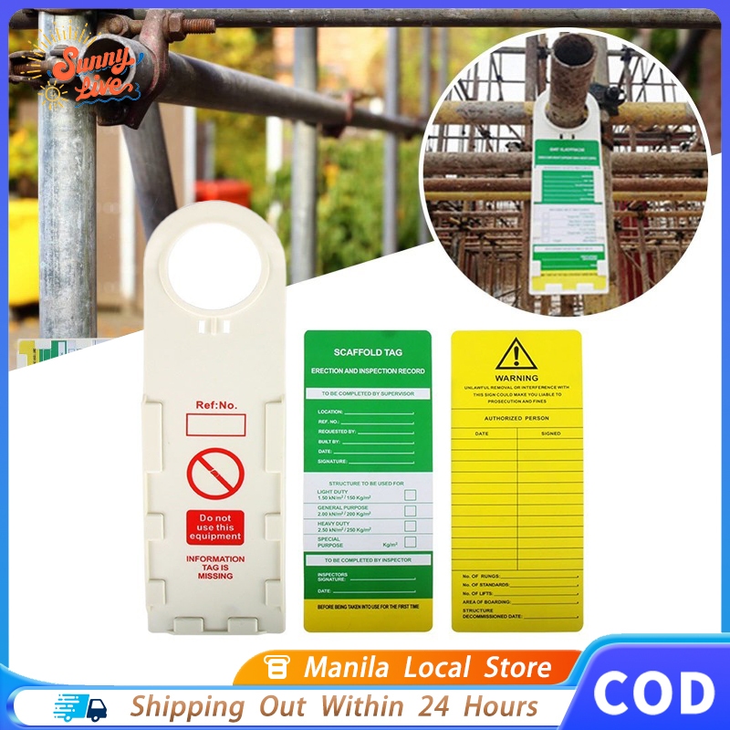Industrial Scaffold Security Inspection Status Card Tags Accident ...