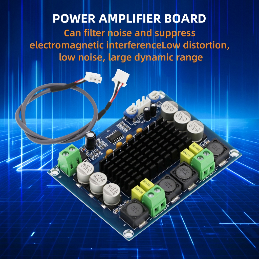 XH-M543 DC 12V 24V 120W*2 TPA3116 D2 Dual Channel digital Power audio ...