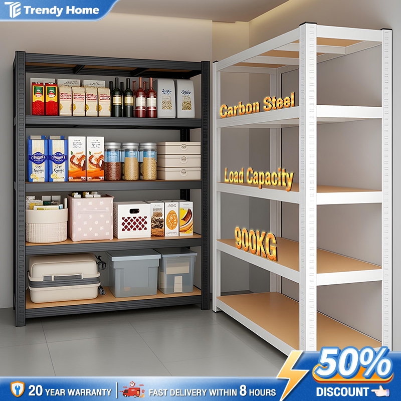 Metal Rack Adjustable Boltless 6/5/4 Tier Heavy-Duty Steel Rack Anti ...