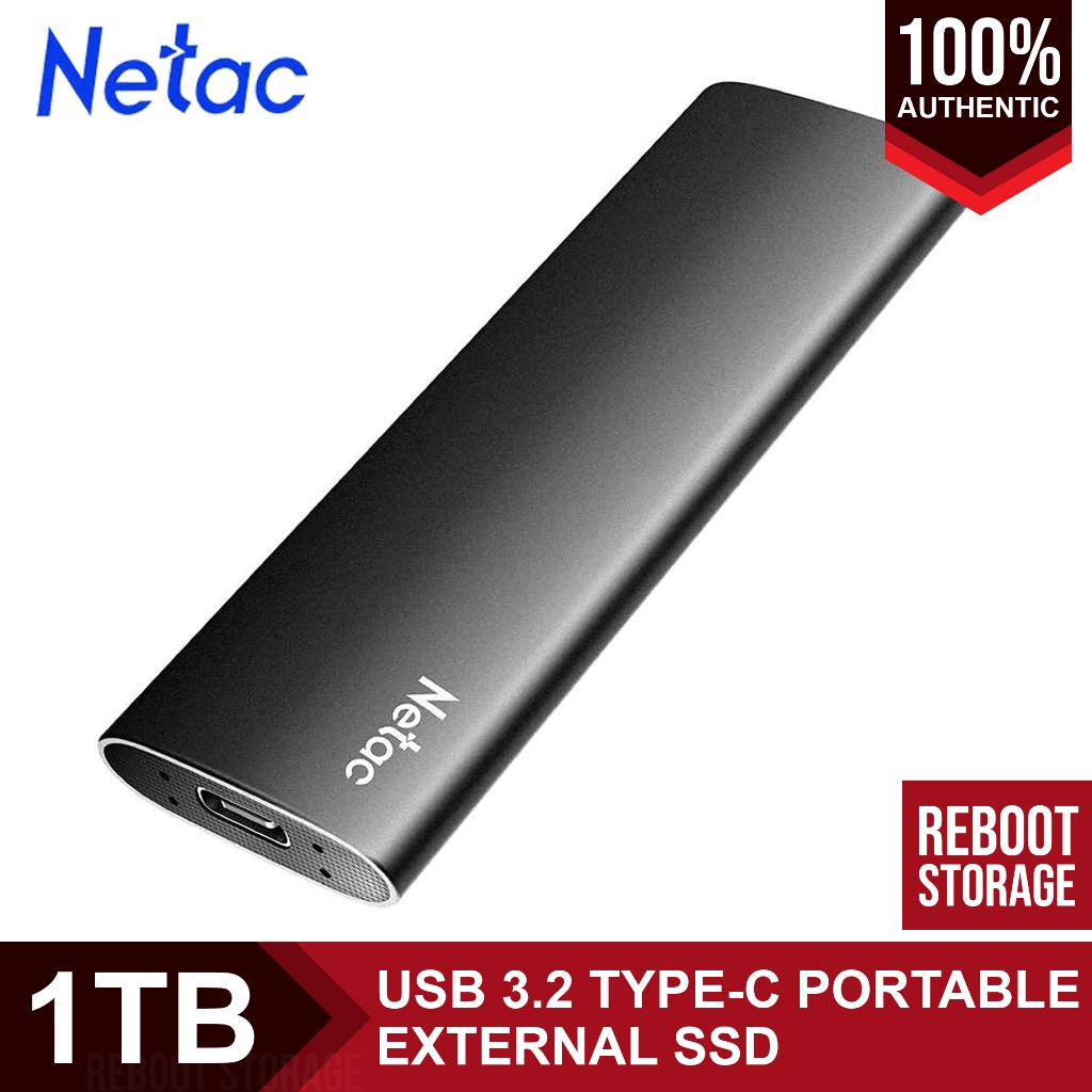 Netac Z Slim 1TB Portable SSD Type C USB 3.2 Gen 2 External Solid State ...