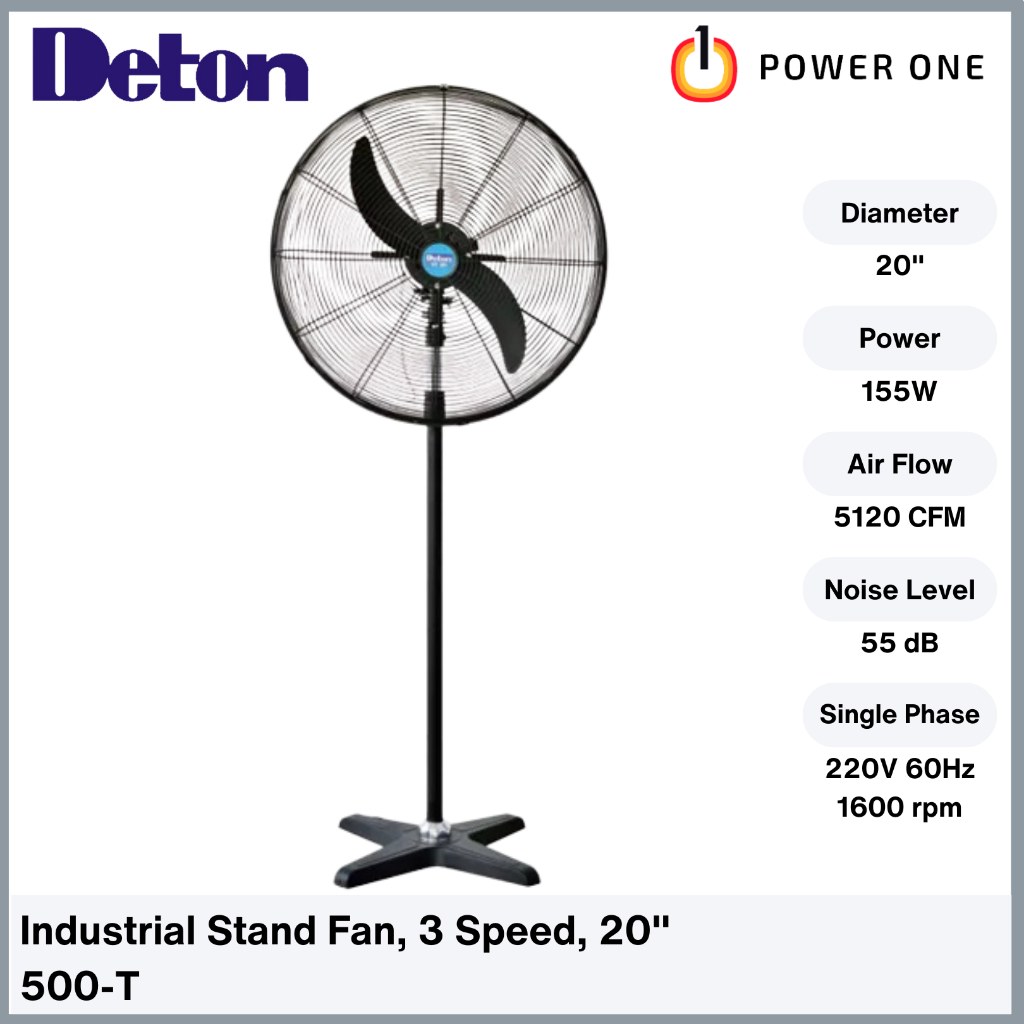 DETON Industrial Stand Fan (20