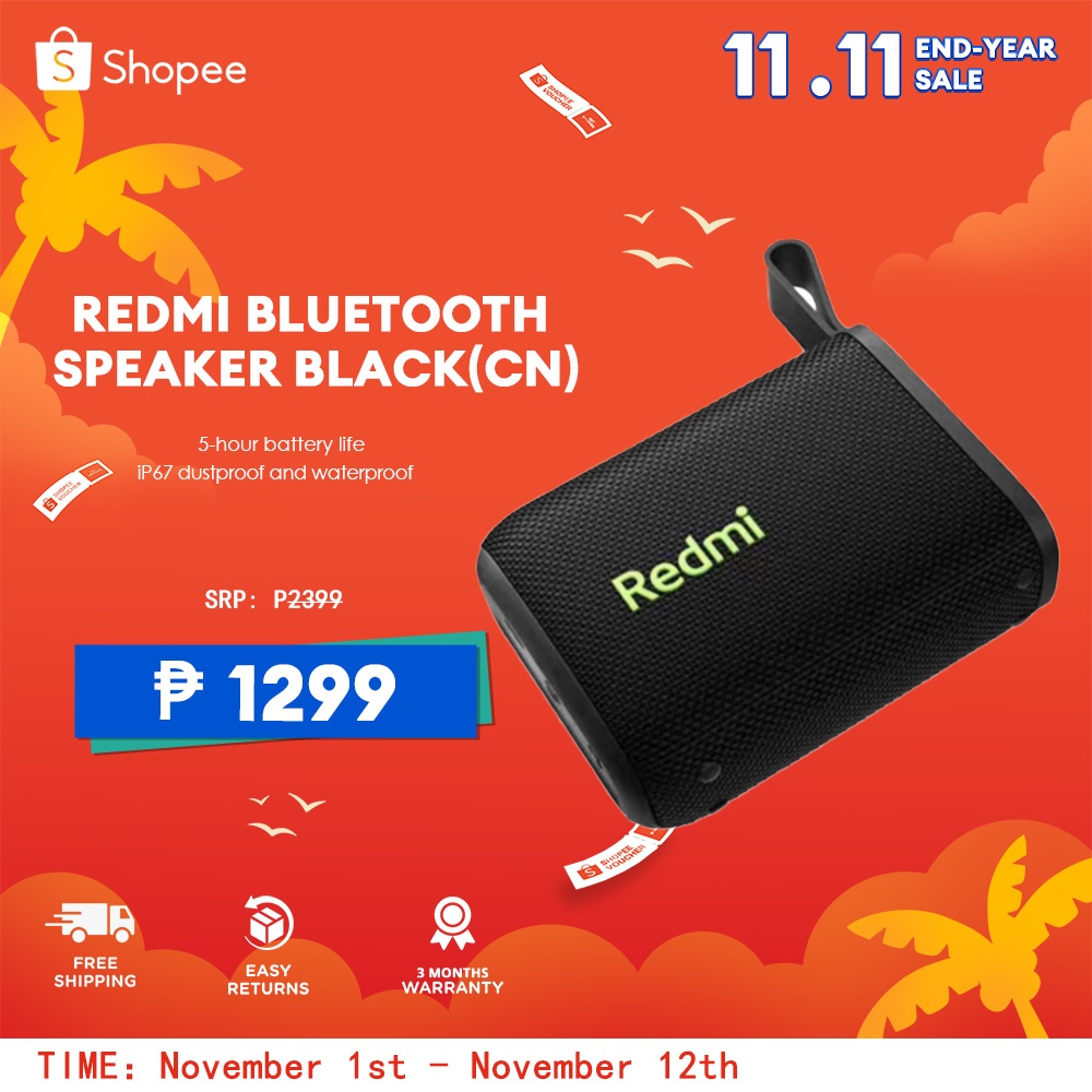 Redmi Bluetooth Speaker Portable Outdoor IP67 Stereo Powerful Sound Box ...