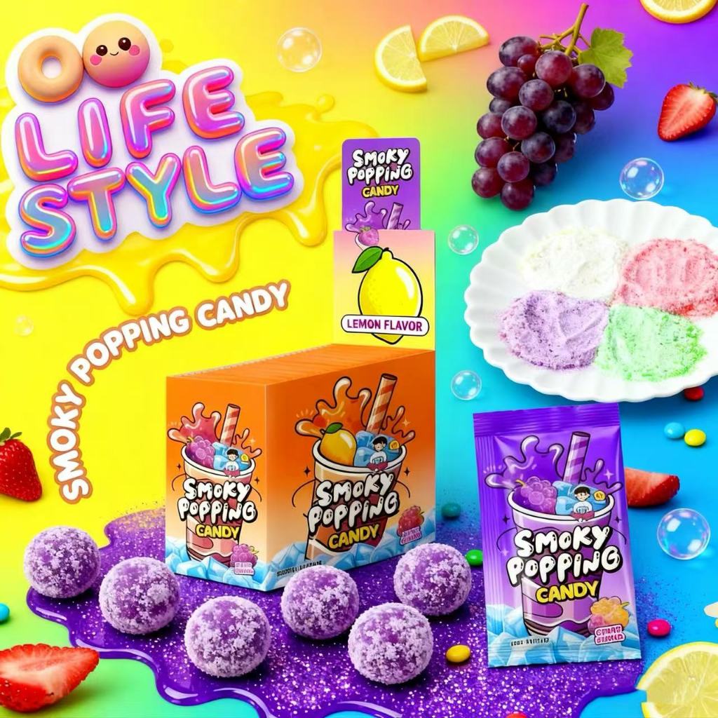 OO 4Flavor Smoky Popping Candy 30pcs/1Box | Shopee Philippines