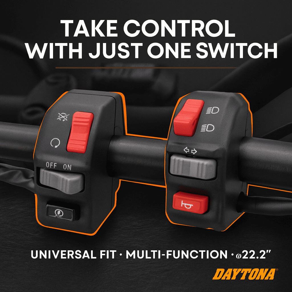 In Stock Daytona Universal Motorcycle Switch 22.2mm Left 70194 Right ...