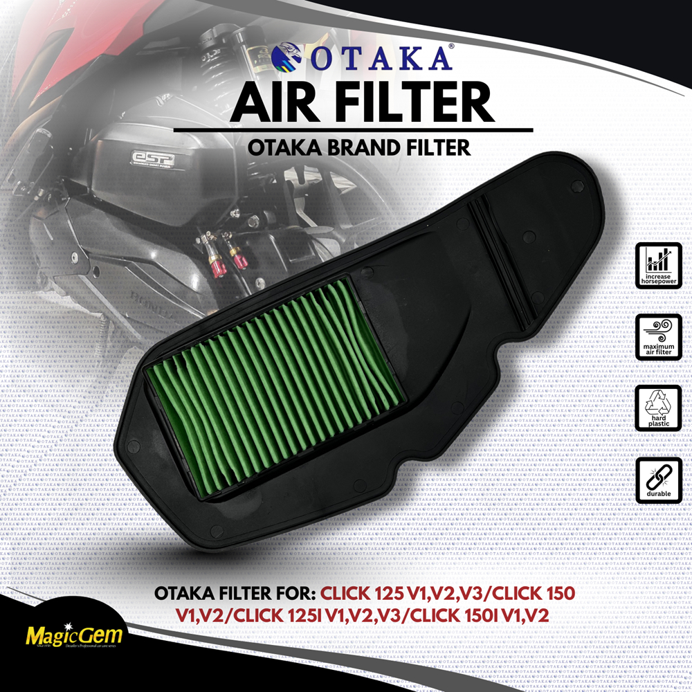 MG Otaka Air Filter for CLICK 125 V1,V2,V3/CLICK 150 V1,V2,/CLICK 125i ...