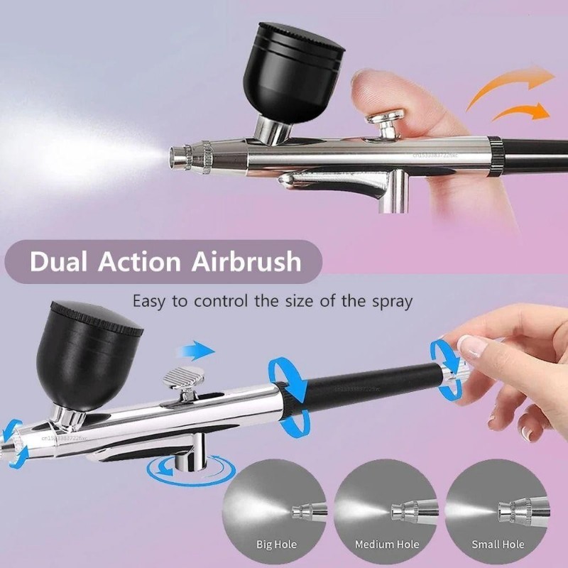 Nail Art Airbrush Handheld Paint Tool Multifunctional Oxygen Injector ...