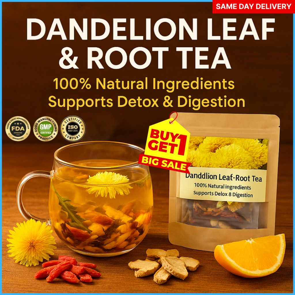Dandelion Leaf & Root Tea | Caffeine Free Light Herbal Drink for Night ...