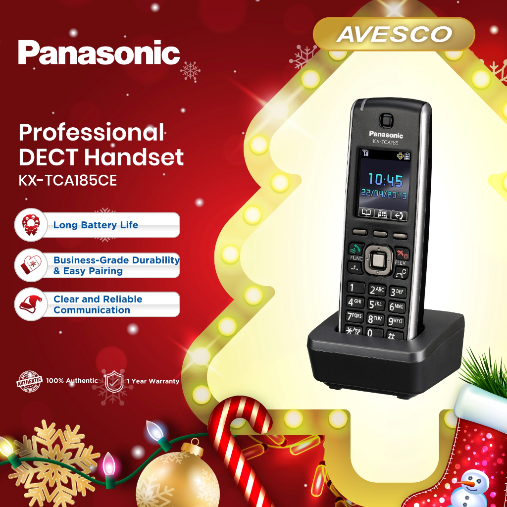 Panasonic | Professional DECT Handset | KX-TCA185CE Noise reduction ...