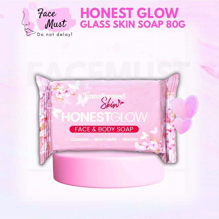 Honest Glow Glass Skin Soap 80G Korean Glass Skin Maintenance Soap No ...
