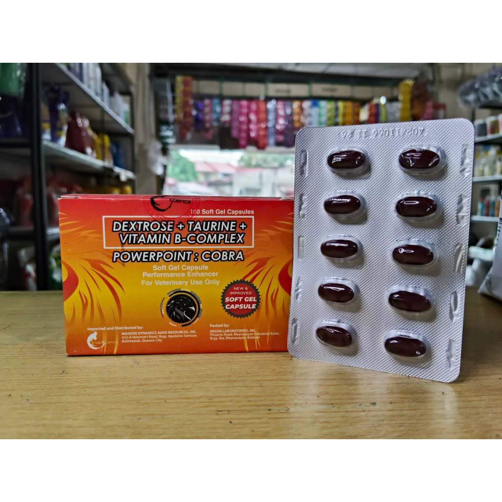 POWERPOINT : COBRA 10 capsules (DEXTROSE + TAURINE + VITAMIN B-COMPLEX ...