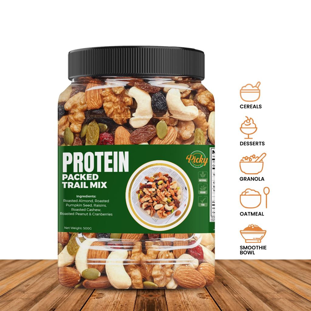 Protein Packed Trail Mix | High Protein, Fiber Blend | Perfect Healthy ...
