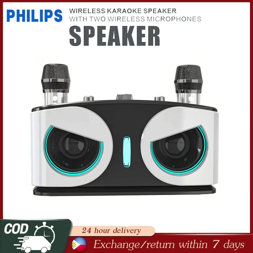 Wireless Bluetooth Speaker With Dual Microphone Home Protable Karaoke ...