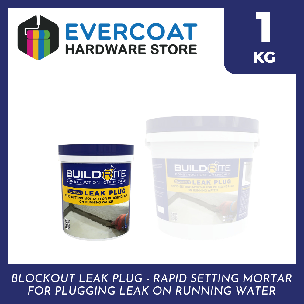 Buildrite LEAK PLUG Rapid Setting Mortar For Plugging Running Water ...