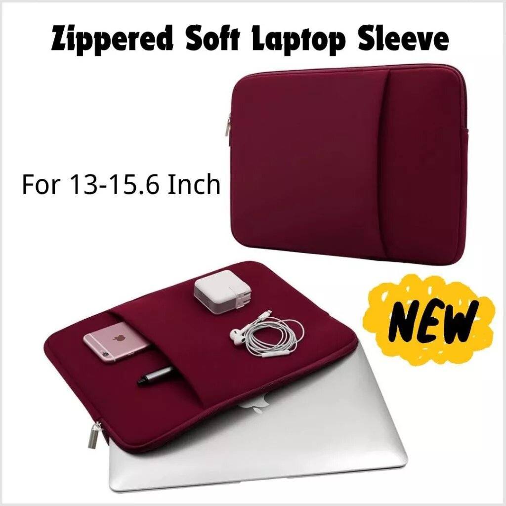 High-Quality Soft Zipper Laptop Sleeve Pouch for 13