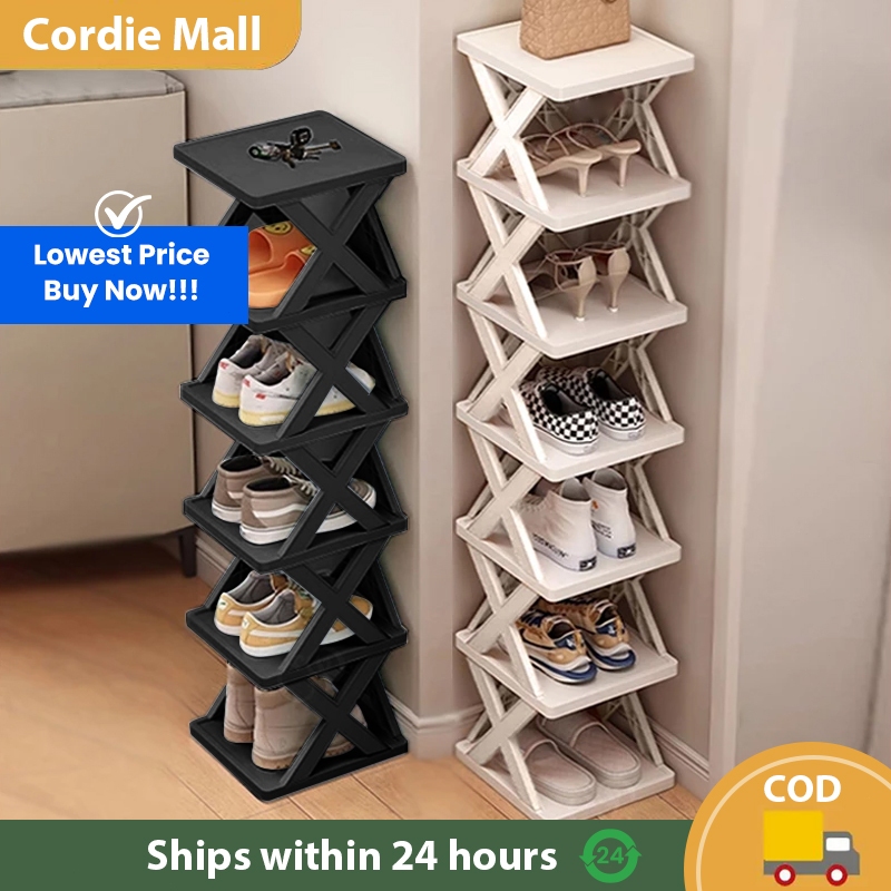 2-10 Layer X-shaped shoe rack Organzier Simple Home Folding Stand ...