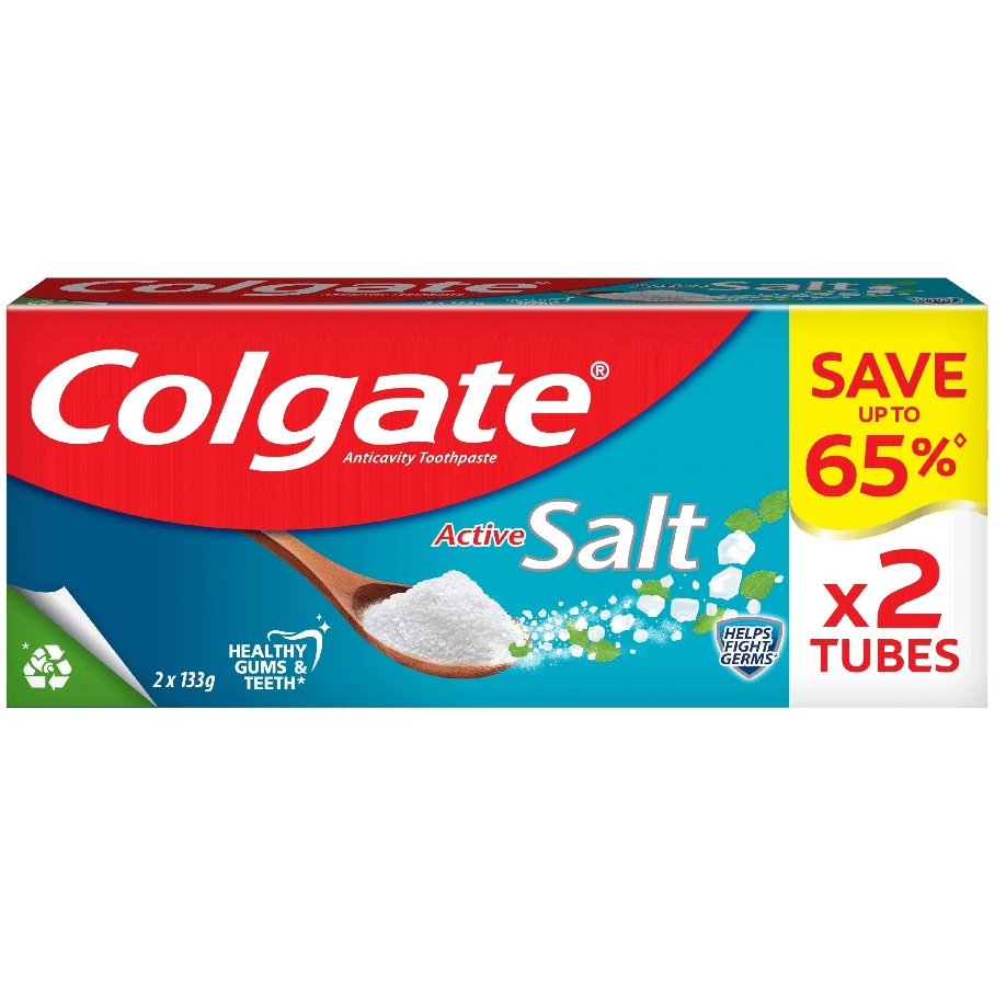 Colgate Toothpaste Active Salt 133g Value Pack | Shopee Philippines