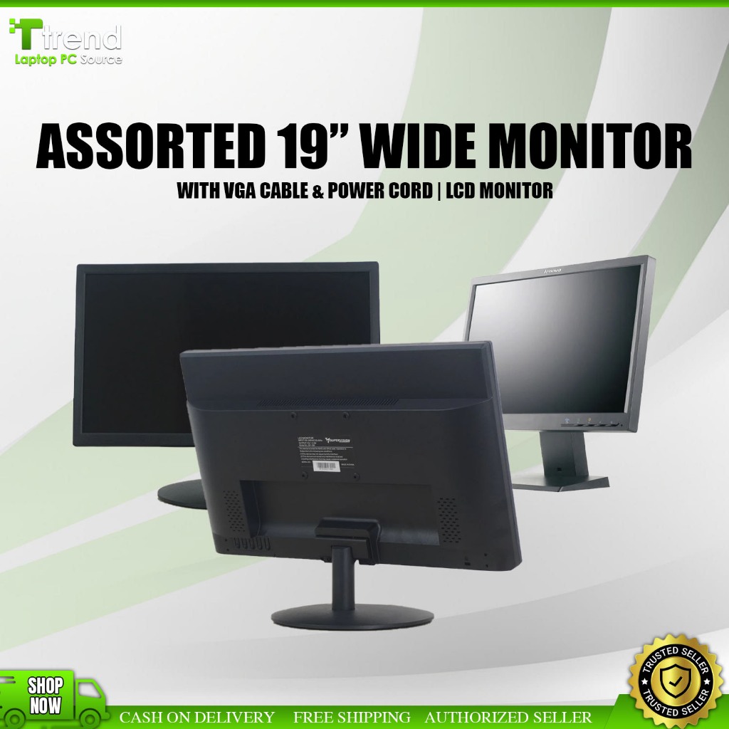 Lenovo LCD Monitor 17 inch Square For Computer CCTV usage Monitor ...