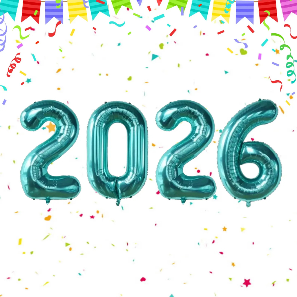 40-Inch Large Digital Foil Helium Balloons – 1-9 Multiple Colors for ...