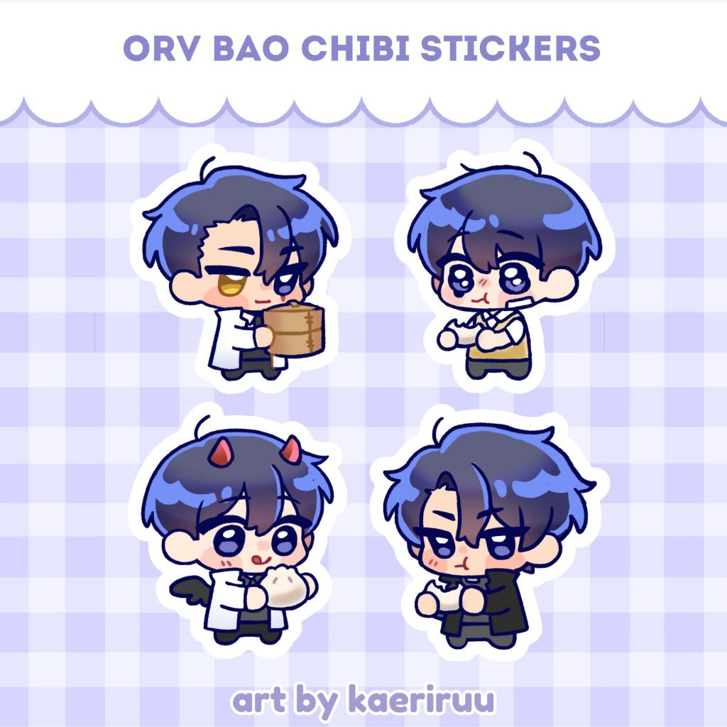 [Kaeriruu] ORV - Vinyl Stickers Murim Dumpling Bao Chibis | Shopee ...
