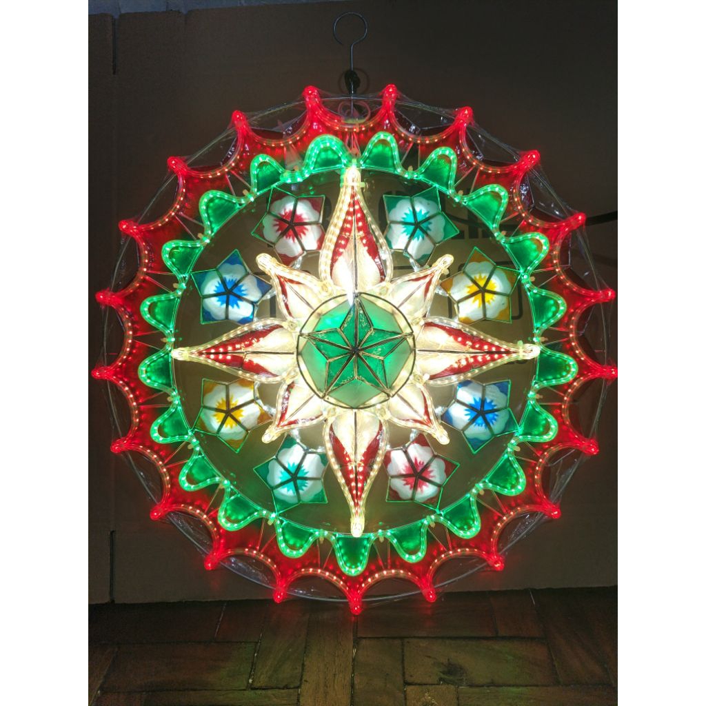 Capiz lanterns / parol 20 inches LED lights | Shopee Philippines