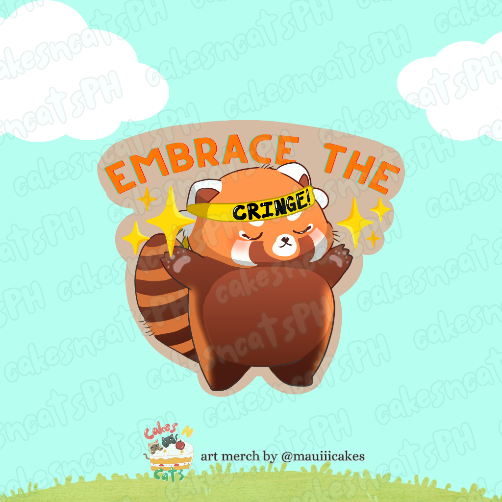 [Single Sticker] Embrace The Cringe Waterproof Vinyl Sticker ...