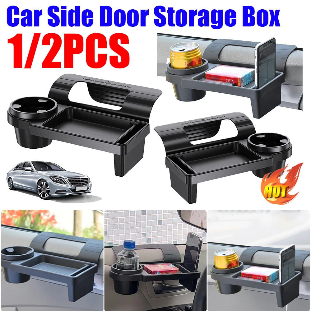 2PCS 4in1 Multifunctional Car Side Door Window auto Storage Box Hanging ...