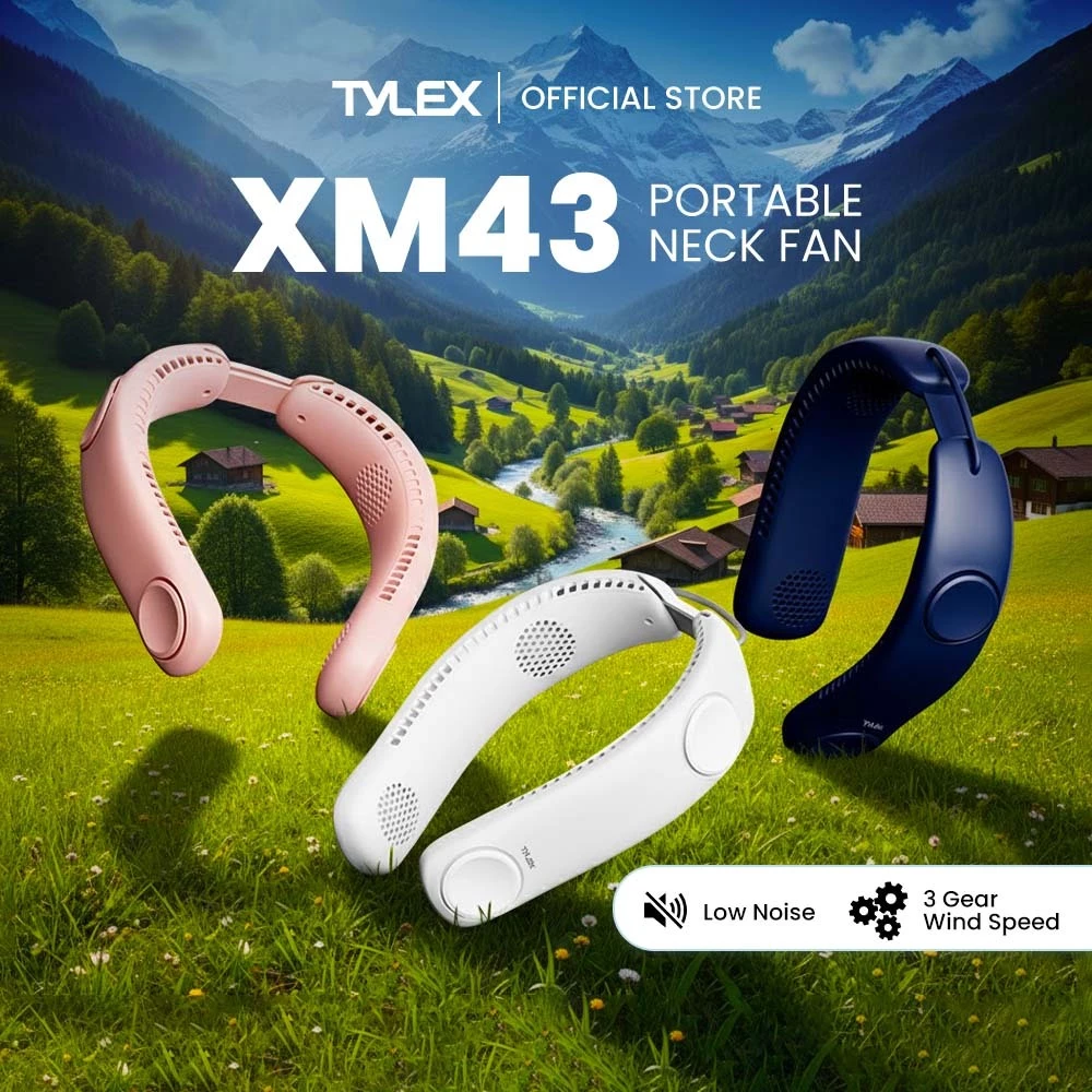 TYLEX XM43 Folding Portable Neck Fan