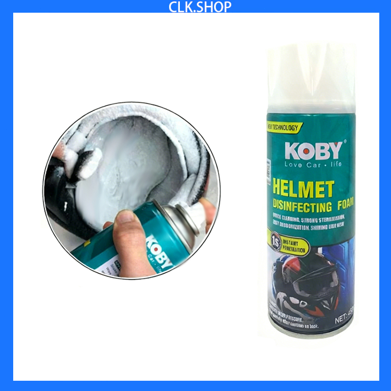 Original Koby Helmet 450ml Disinfecting Foam Spray and 20ml Anti Rain ...