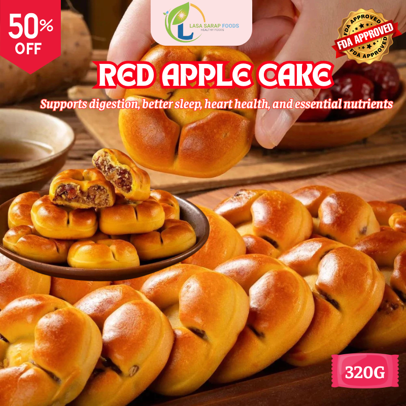 Red Apple Cake 320g Healthy Dessert with Walnuts, Tremella & Yams for ...