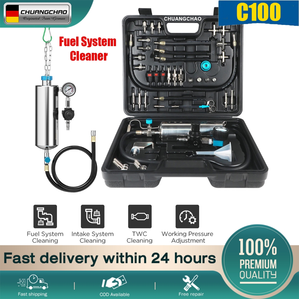 Fuel Injector Cleaner Kit Fuel System Cleaning Kit with 40 Adapters ...